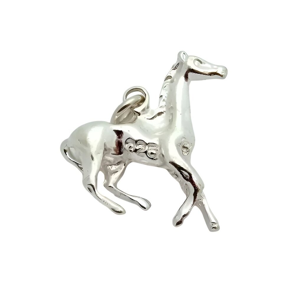 Silver Horse Pendant Charm - Women's Jewelry